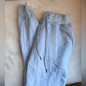 pale blue WeWoreWhat joggers